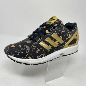 Black And Gold Adidas Shoes 